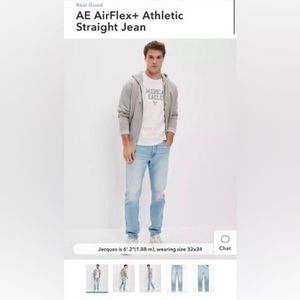 American Eagle Airflex+ Athletic Straight Jean (BRAND NEW) Men’s 31 X 32